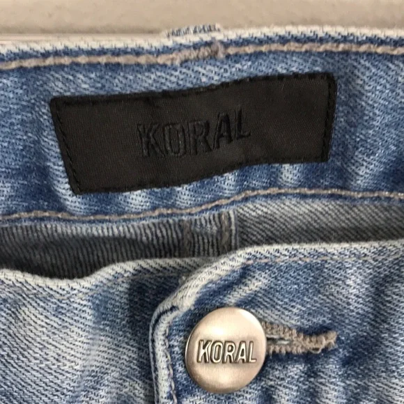 Koral selvage cuffed straight leg Size 25 - Picture 7 of 8